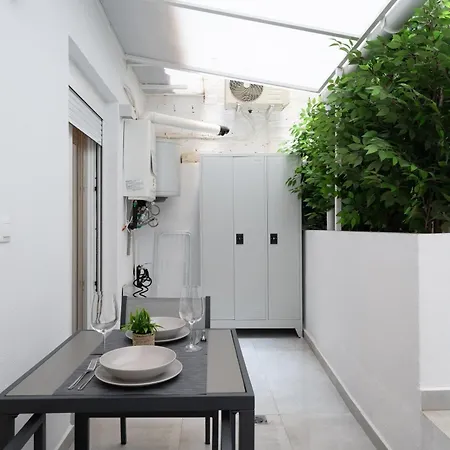 Honey Oak & Cream Patio By Nest Apartment *